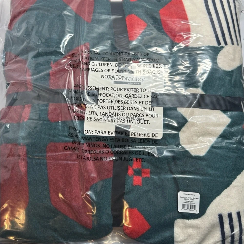 Vera Bradley Fleece Throw Blanket